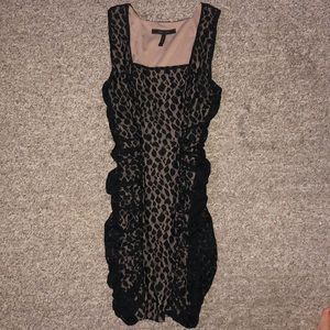 BCBG Maxazria black cheetah dress